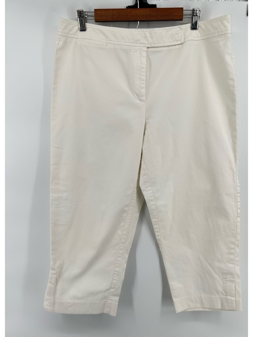 Talbots White Petite Stretch Pants Women's Size 16P Classic Everyday Style